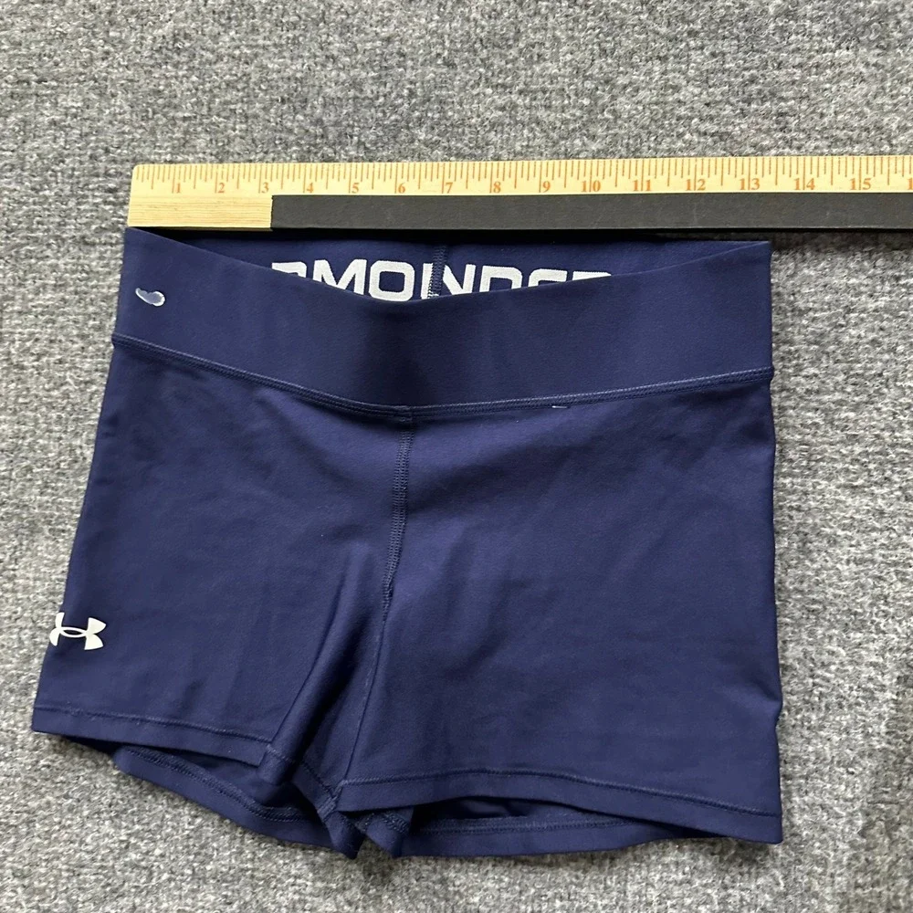 Under Armour Shorts Womens Size S Navy Blue Athletic Compression Volleyball Gym